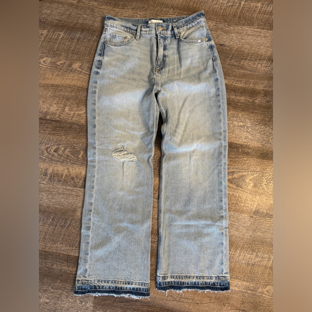 LOFT Light Blue Flare & Wide Leg Jeans